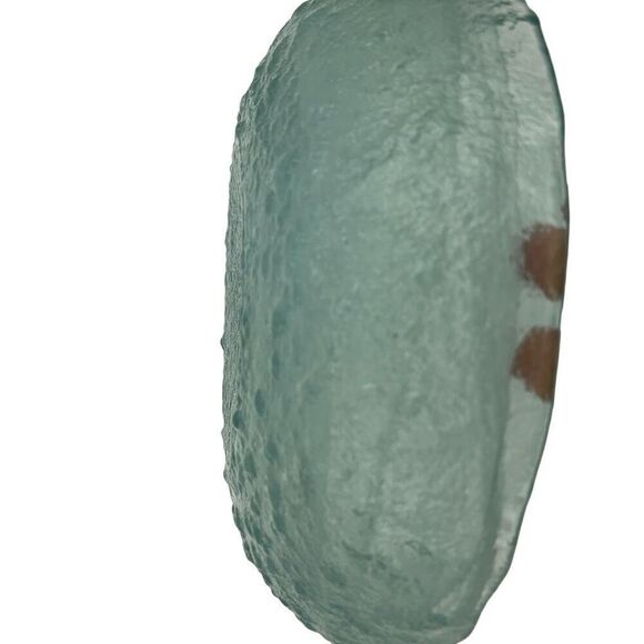 Baby blue glass textured bowl - Picture 6 of 13